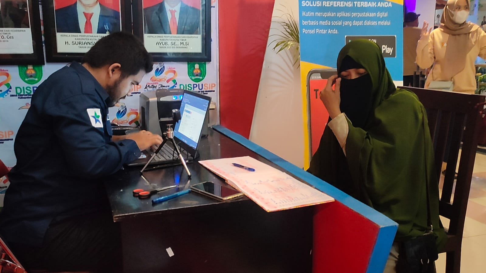 Setiap Hari Ratusan Pengunjung Expo Serbu Stan Pameran Dispusip Kutim